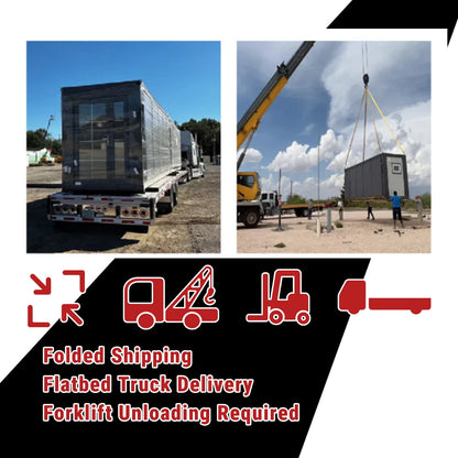Expandable Prefab Modular House with Steel Frame and Insulated Panels